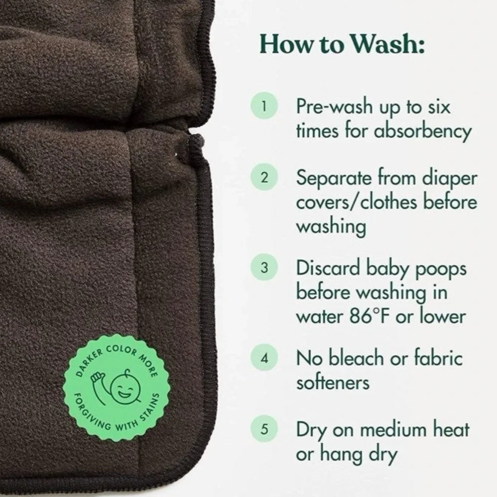 Disposable inserts, cloth inserts and diaper washing system